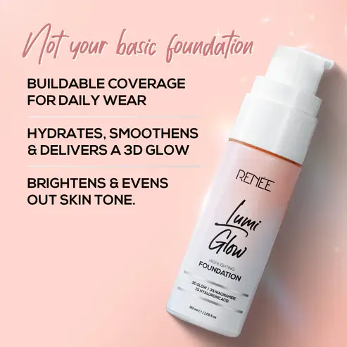 RENEE Lumi Glow Highlighting Liquid Foundation view 3