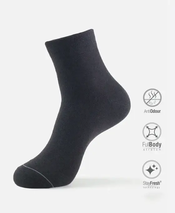 Jockey Modal Cotton Elastane Stretch Ankle Length Socks - 7396 view 5