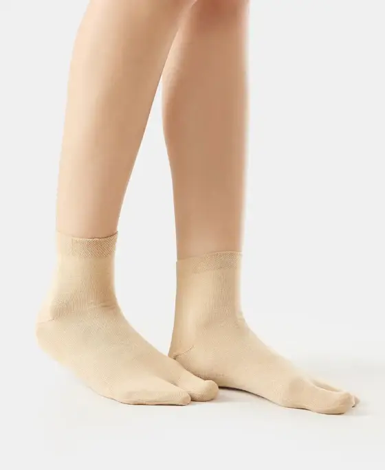 Jockey Compact Cotton Stretch Toe Socks - 7487 (Pack of 2) view 2