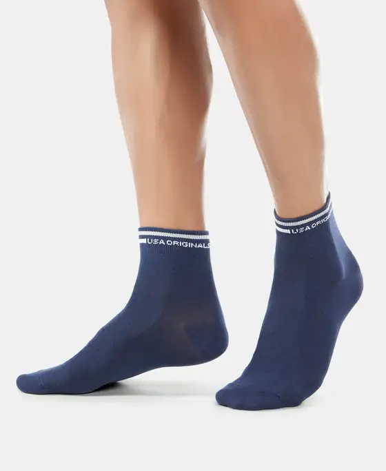 Jockey Compact Cotton Elastane Stretch Ankle Length Socks - 7002 view 2