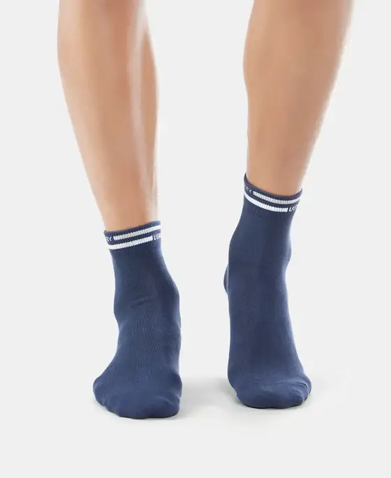 Jockey Compact Cotton Elastane Stretch Ankle Length Socks - 7002 view 3