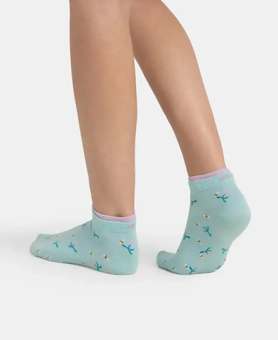Jockey Compact Cotton Stretch Low Show Socks - 7480 (Pack of 2) view 2