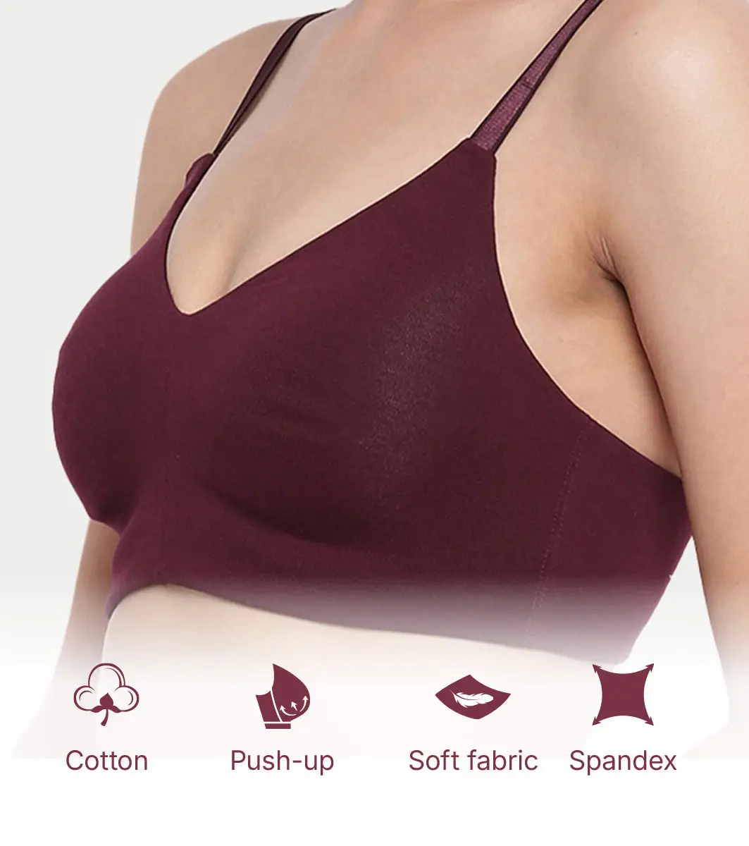 Enamor Everyday T-Shirt Bra - No-Pinch, Hidden Lift, Non Padded, Wirefree, High Coverage - A027 view 4