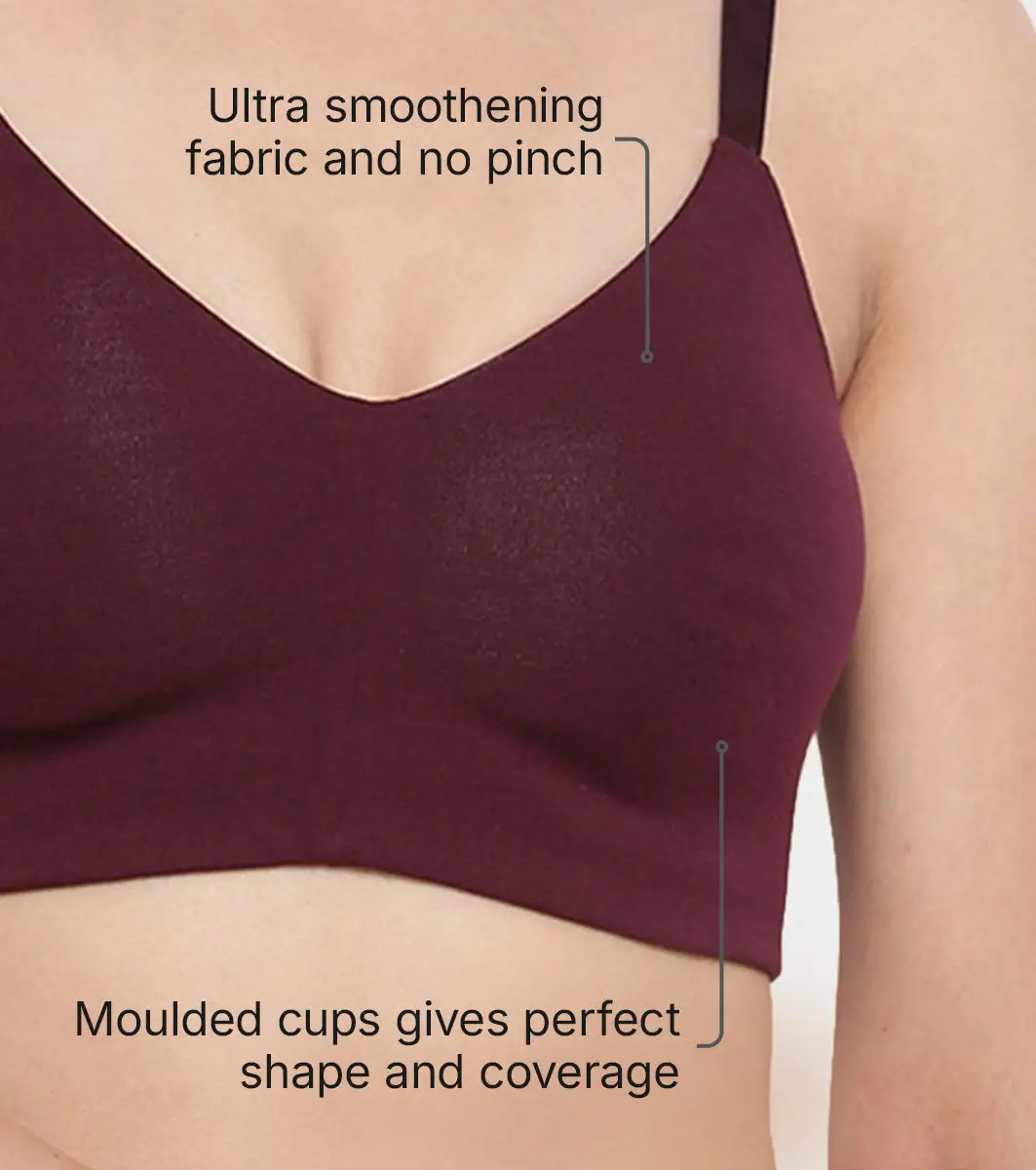 Enamor Everyday T-Shirt Bra - No-Pinch, Hidden Lift, Non Padded, Wirefree, High Coverage - A027 view 5