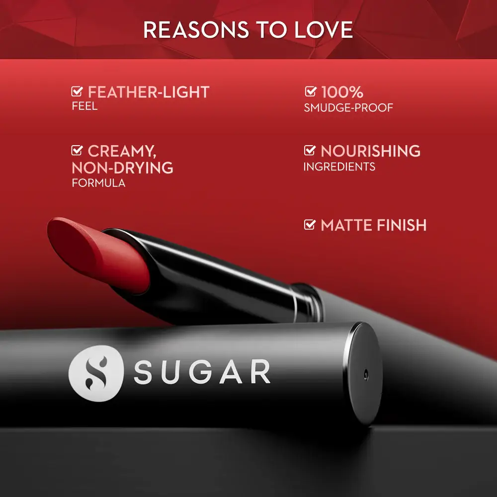SUGAR Matte Attack Transferproof Lipstick view 2