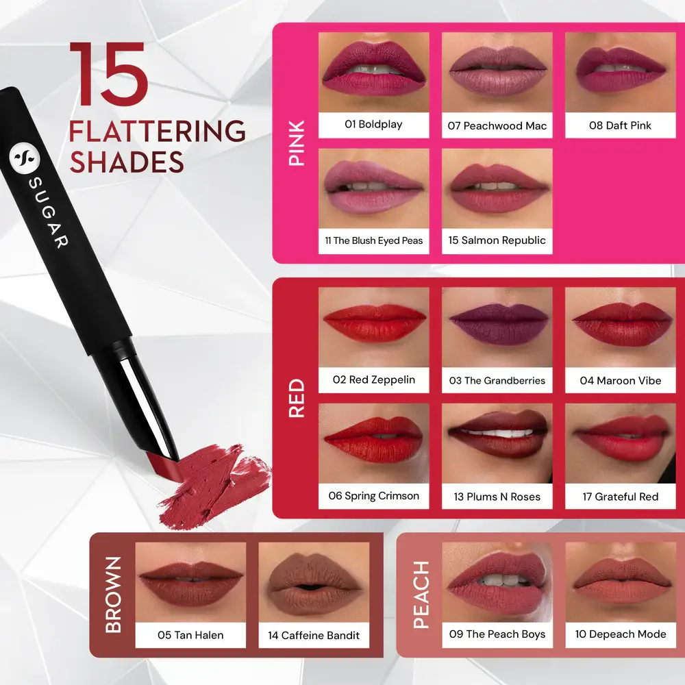SUGAR Matte Attack Transferproof Lipstick view 5