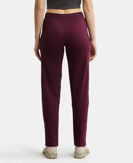 Jockey Women Relaxed Fit Trackpants With Side Pockets - 1302 view 4