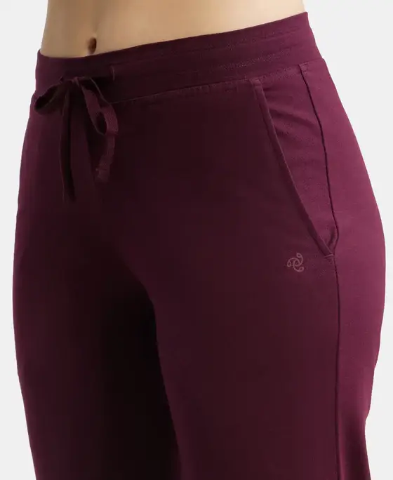 Jockey Women Relaxed Fit Trackpants With Side Pockets - 1302 view 5