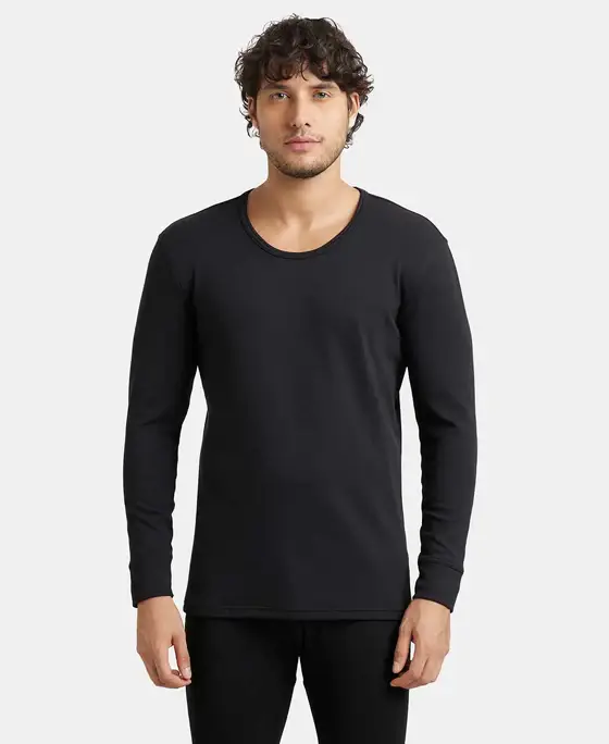 Jockey International Collection Men Fleece Fabric Full Sleeve Thermal Undershirt with StayWarm Technology - 2606 view 2