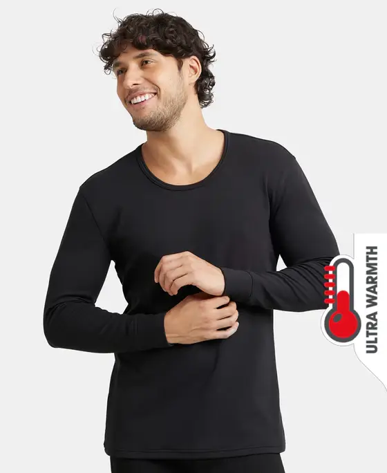 Jockey International Collection Men Fleece Fabric Full Sleeve Thermal Undershirt with StayWarm Technology - 2606 view 3