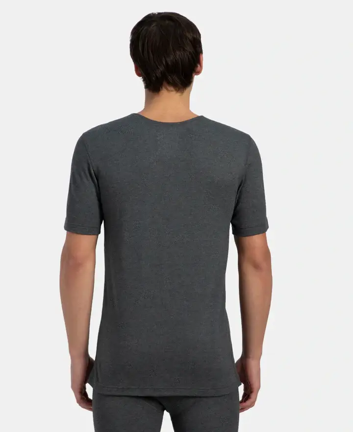 Jockey Men Cotton Rich Brushed Fabric Half Sleeved Thermal Undershirt with StayWarm Technology - 2402 view 2