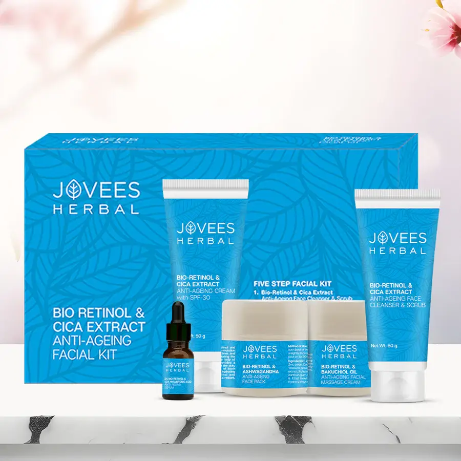 Jovees Bio Retinol & Cica Extract Anti Ageing Facial Kit