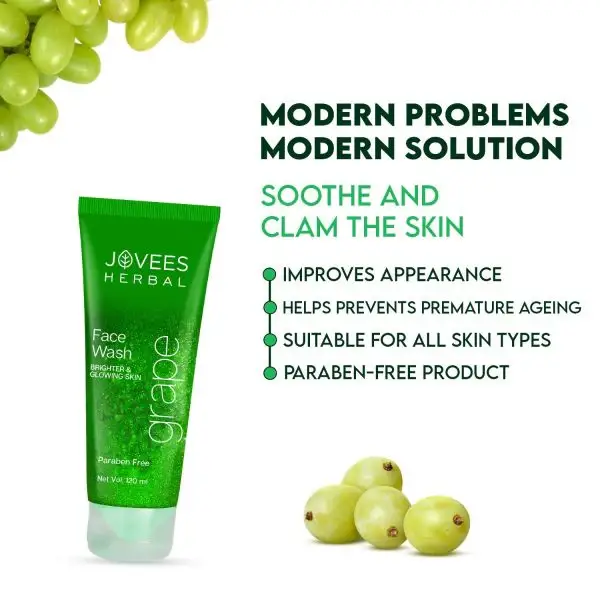 Jovees Grape Face Wash With Grape Seed & Orange Peel Extracts  view 2