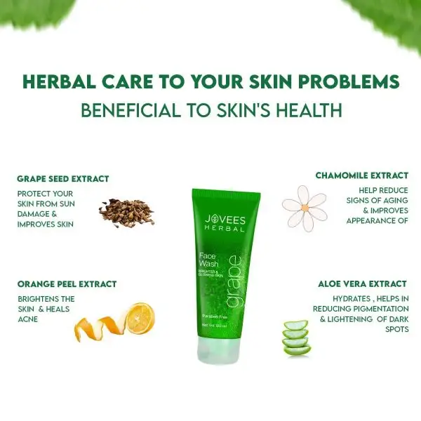 Jovees Grape Face Wash With Grape Seed & Orange Peel Extracts  view 3