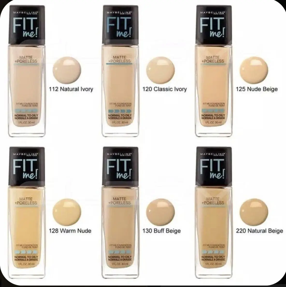 Maybelline Fit Me Matte + Poreless Foundation view 2