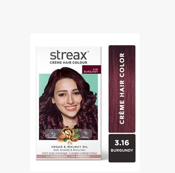 Streax Crème Hair Colour 3.16 BURGUNDY 