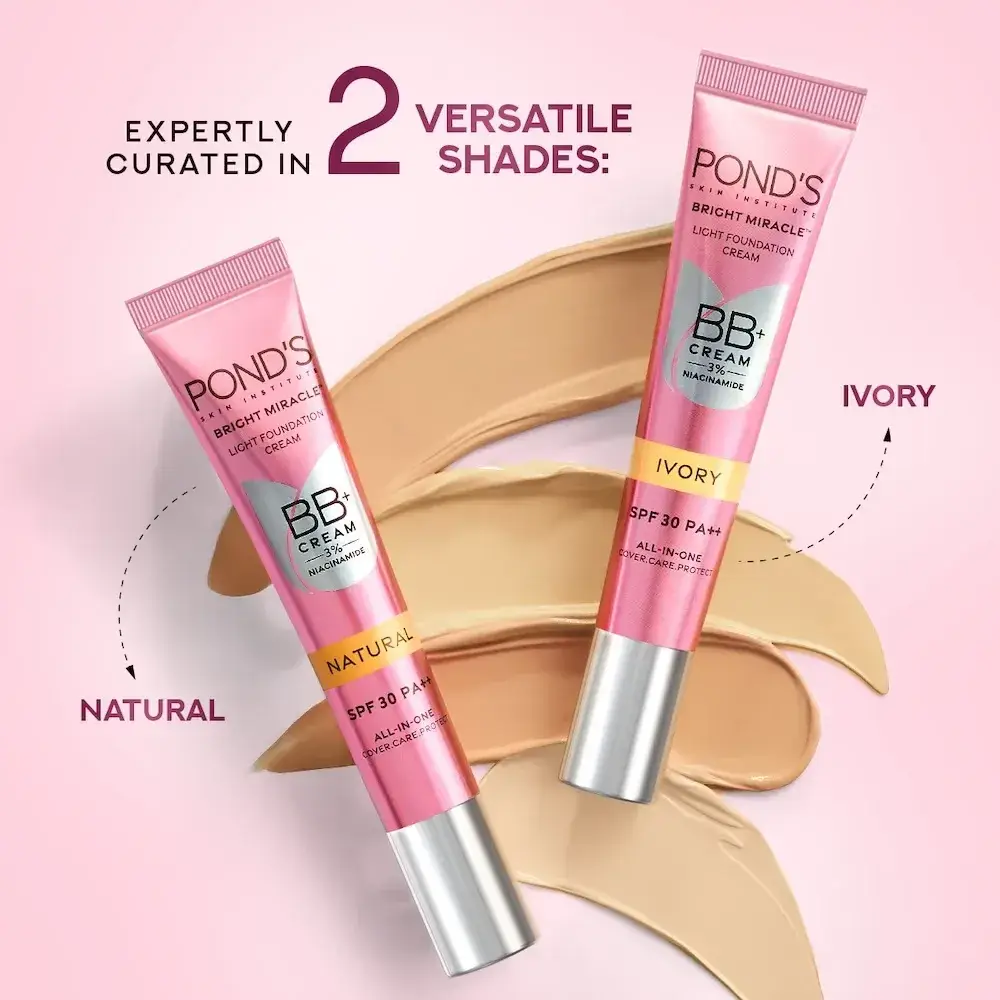 PONDS Bright Miracle BB Cream AVAILABLE SHADES NATURAL 18 G