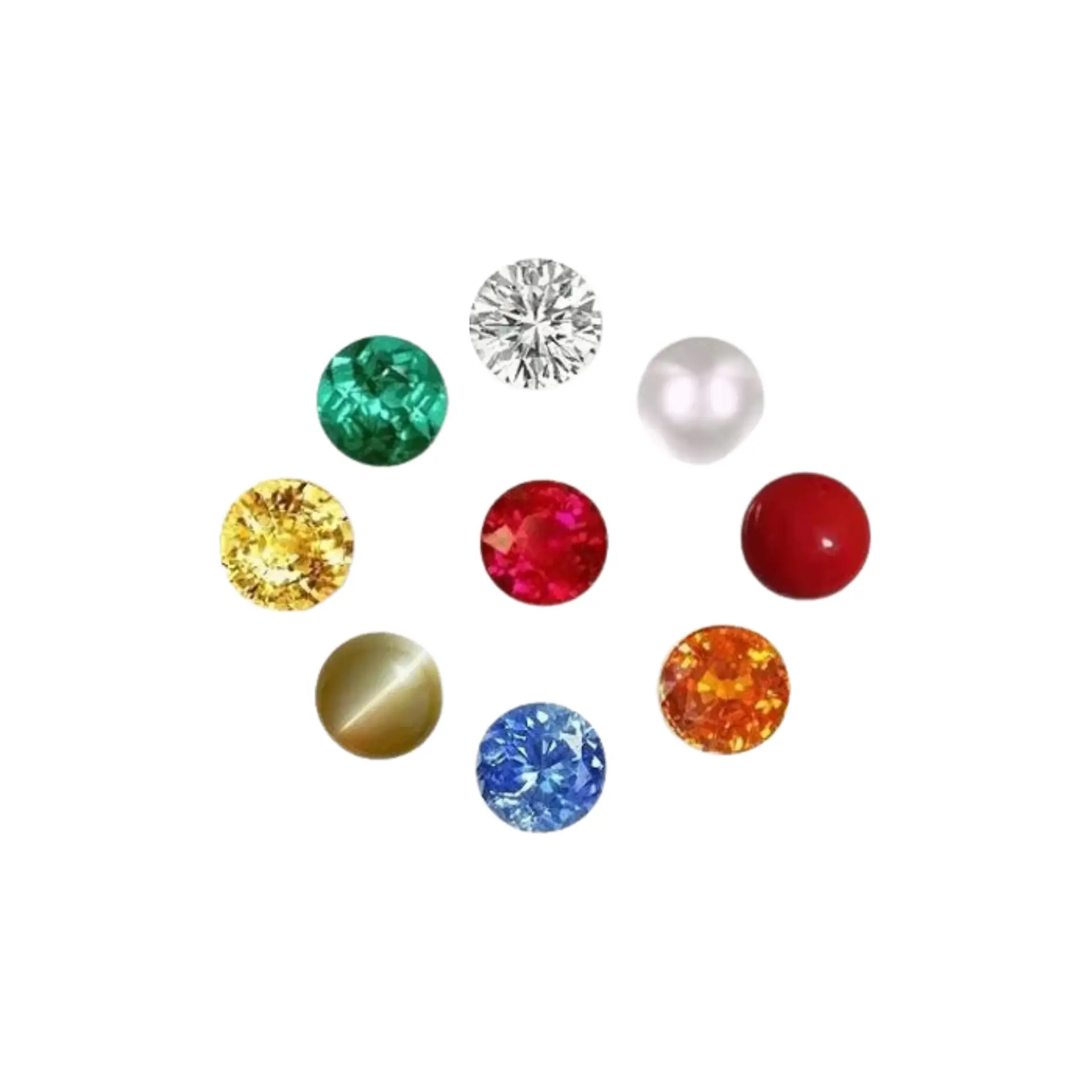 "Navgrah" 9 Grah Ratan Gemstones (For Pooja, Vastu) view 3