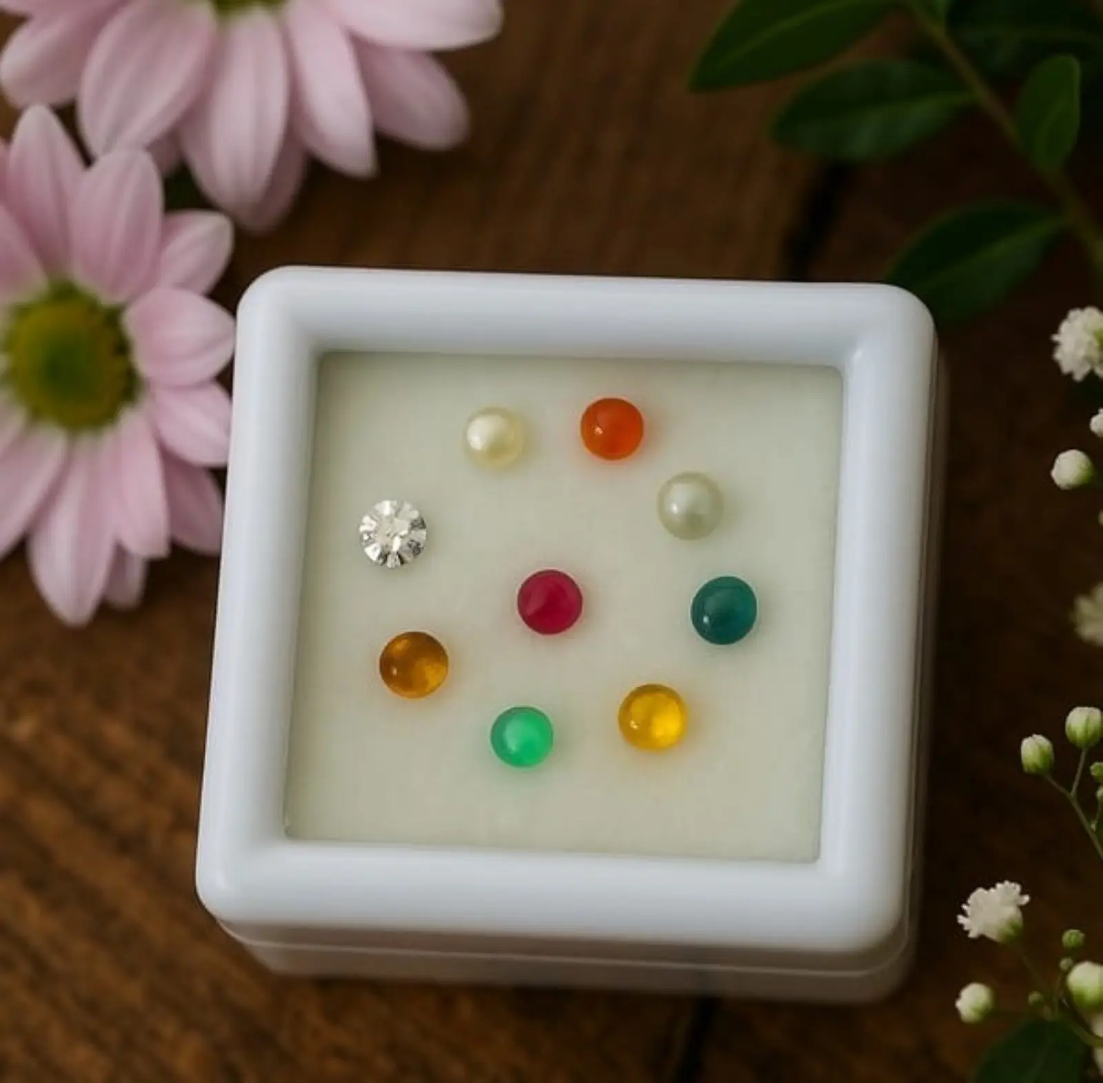 "Navgrah" 9 Grah Ratan Gemstones (For Pooja, Vastu) view 2