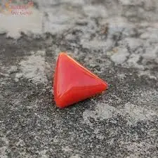Moonga Gemstone "Triangle Shape" view 3