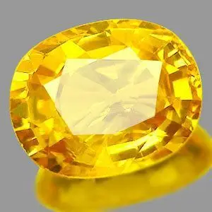 Pukhraaj Gemstone "Yellow Sapphire" view 6