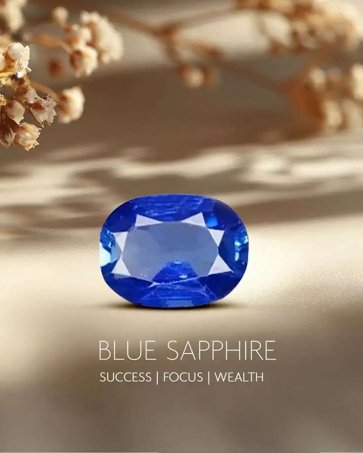 Blue Sapphire Gemstone "Neelam" view 3