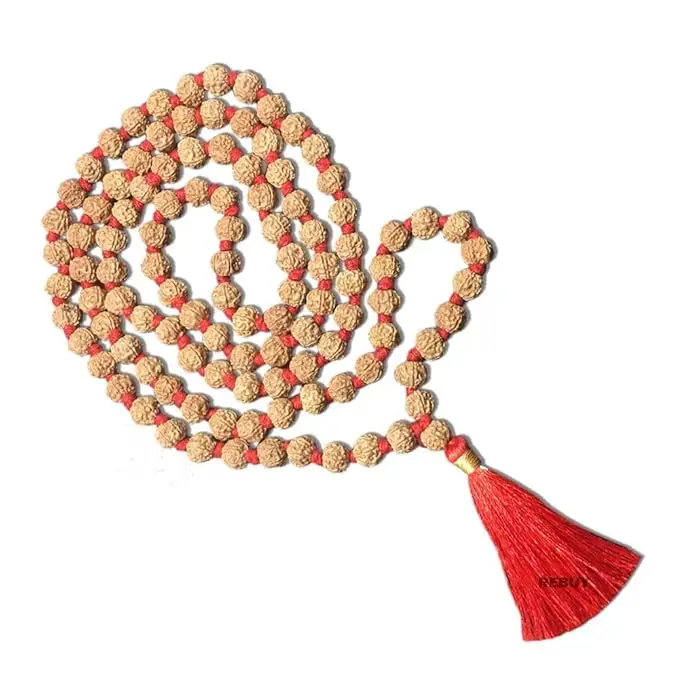 AstroBJ 7 Mukhi Rudraksha Mala "Siddh & Energised" A+++ Quality view 3
