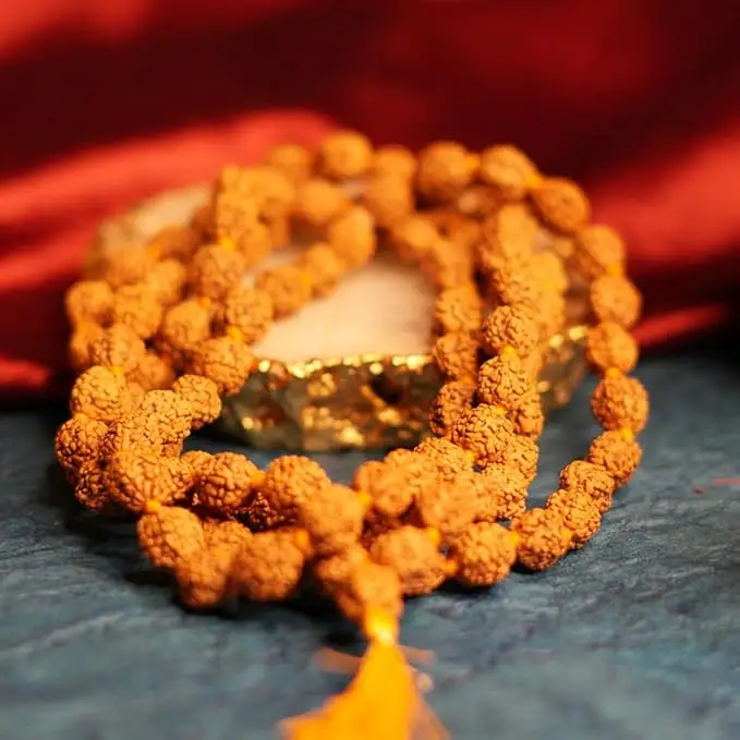 AstroBJ 5 Mukhi Rudraksha Mala "Siddh & Energised" A+++ Quality view 4