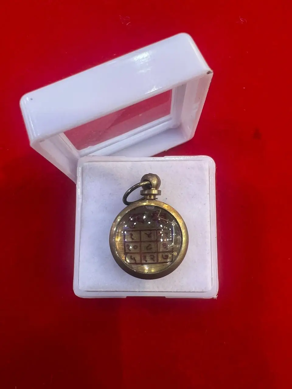 Shukra Yantra Pendant/Locket, Copper Round Metal Charm | In Ashtadhatu For Men & Women Original | Siddh & Enersiged A+++ Quality view 4