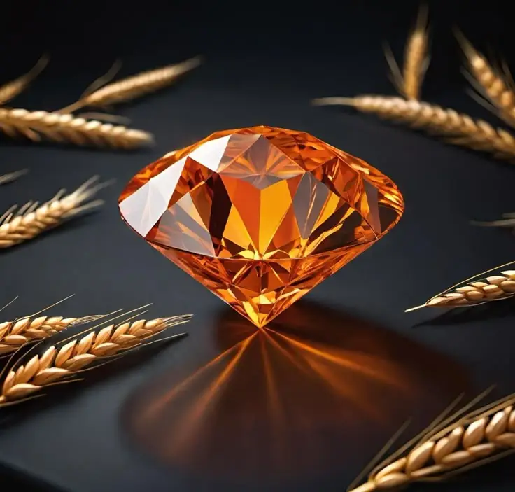 3 Ratti (2.90-3.30 Carat) Red Orange American Diamond Zircon Gemstone (Round Shape) | ASTROBJ view 3