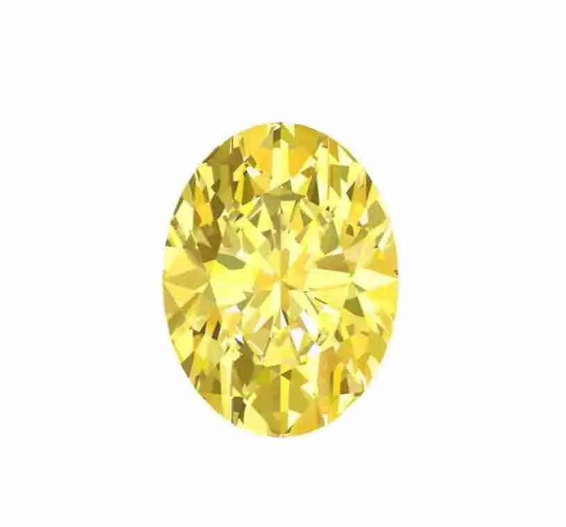 4-5 Ratti (4.25-4.99 Carat) Yellow American Diamond Yellow Topaz Natural Oval Shape Gemstone (Ovel Shape) | ASTROBJ view 4
