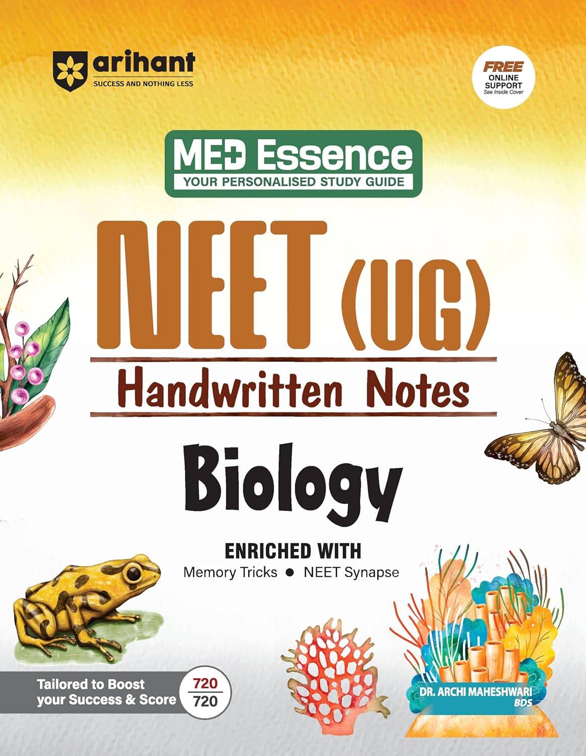 Arihant NEET (UG) Biology Handwritten Notes for Exam 2026 l 9789368401483