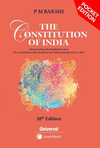 The Constitution of India 20th edition by P M Bakshi l 9789349015517