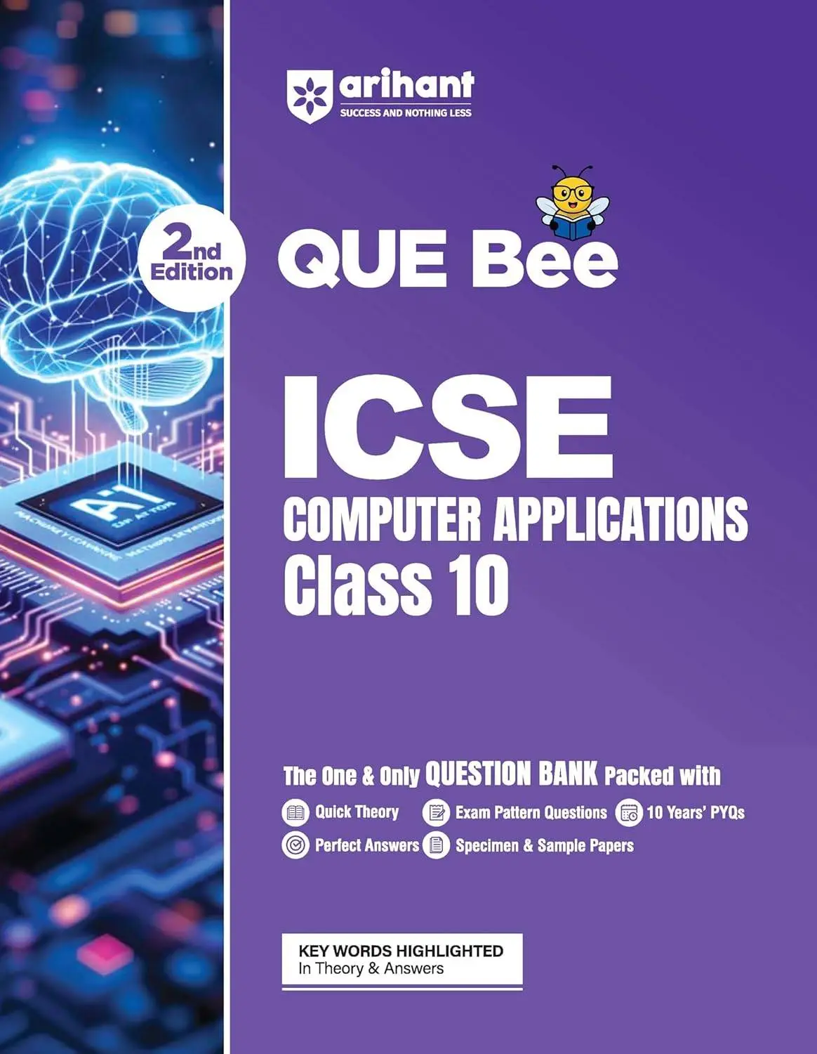 Arihant ICSE Class 10 Question Bank - Computer Applications Exam 2027 | Que Bee 2nd Edition 2027 | F1299 | 9789378163623