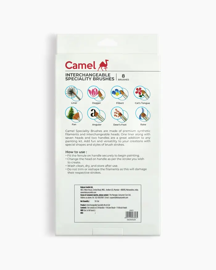 Camel Interchangeable Speciality Brushes | 8901425076965 view 3