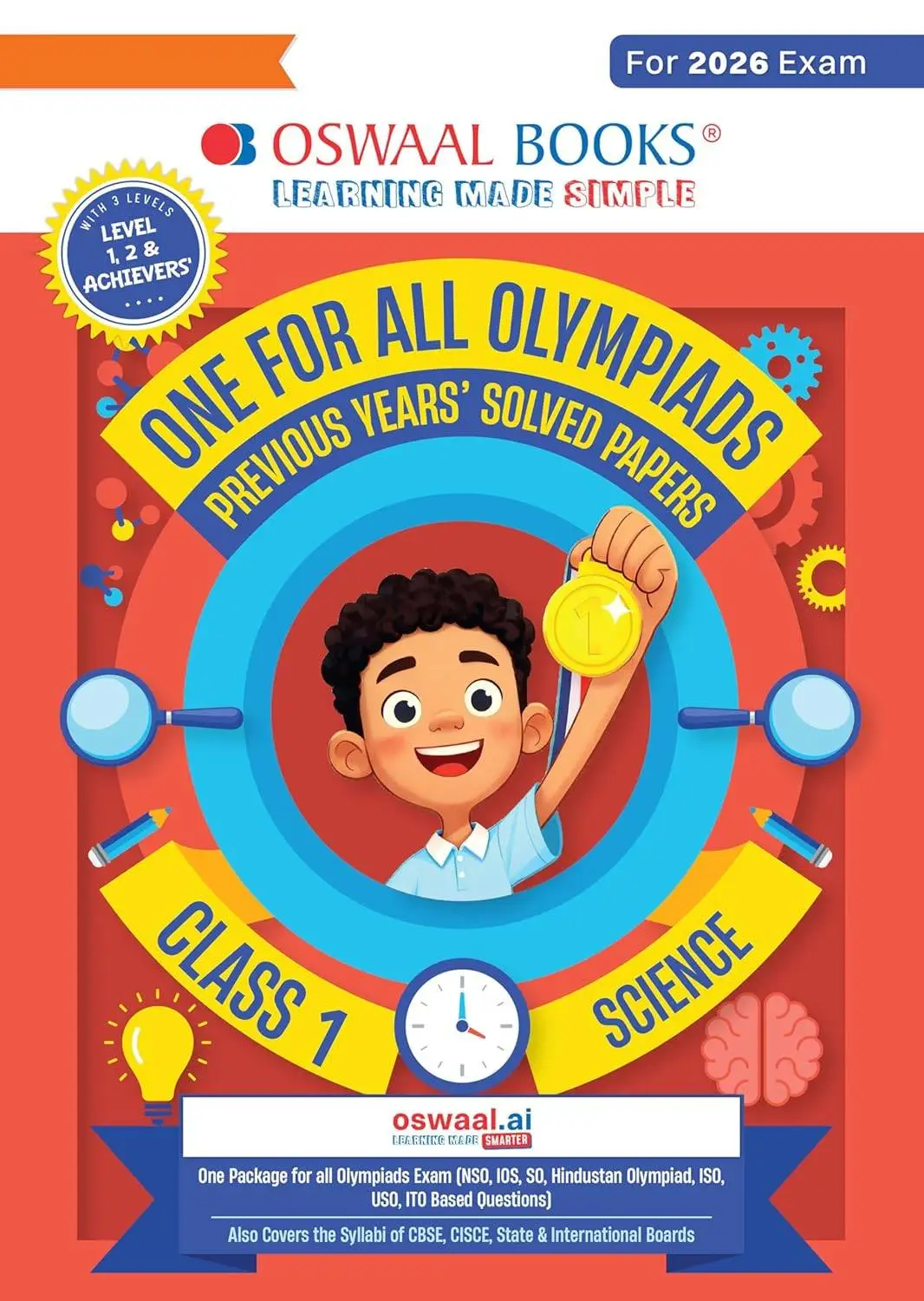 One For All Olympiads Class 1 Science Prep-Guide Book | Chapter-wise Previous Years' Solved Papers | Exams 2026 | 9789373013138
