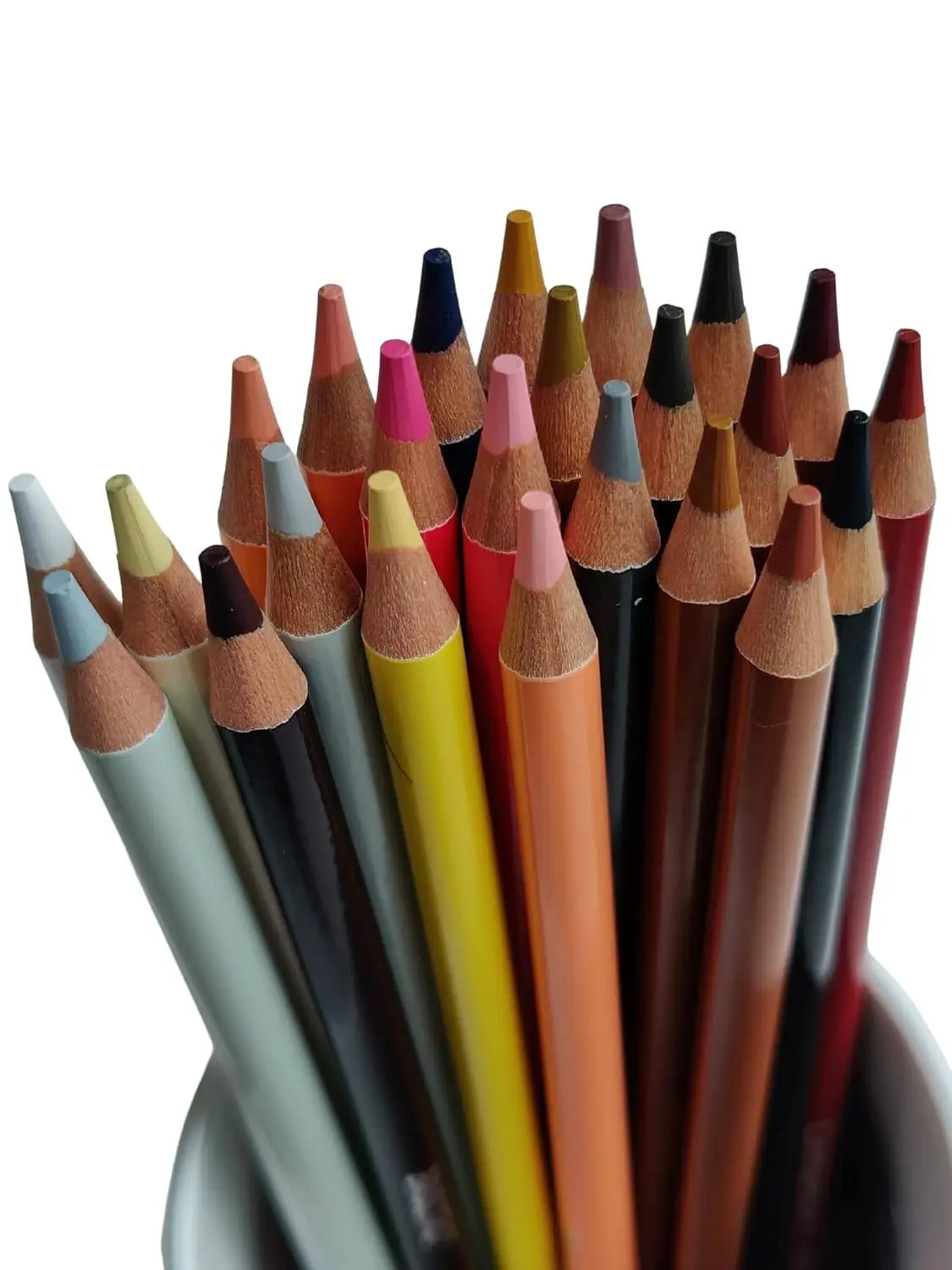 BRUSTRO Artist's Colour Pencil Skin Tone| Set of 24 (in an Elegant tin Box) | Ideal for Coloring, Vibrant shades, human face, Break & Fade resistant, DIY Art,Highly Pigmented, Mandala, Portrait view 4
