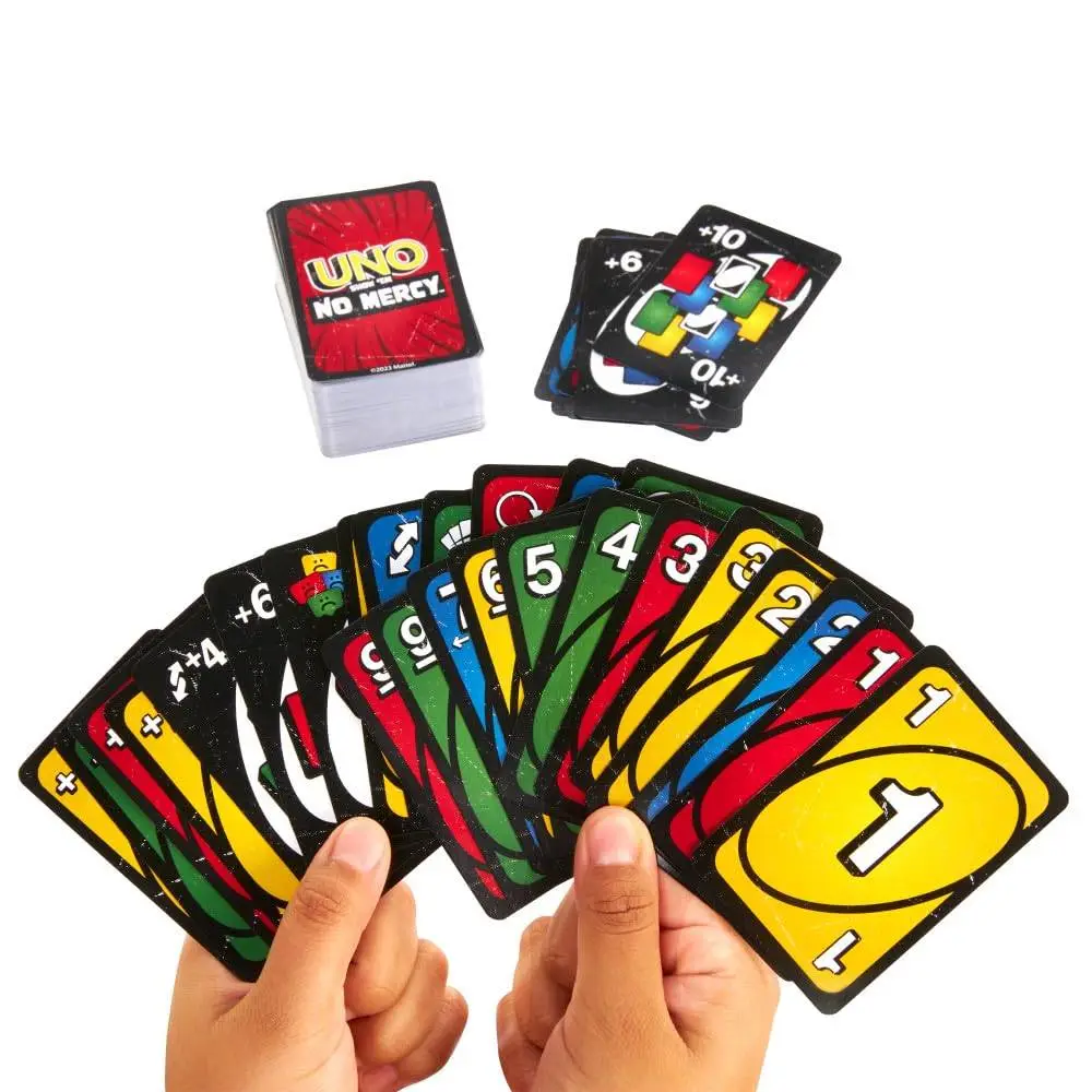 UNO No Mercy Card Game for Kids, Adults & Family Parties and Travel with Extra Cards, Special Rules and Tougher Penalties view 5
