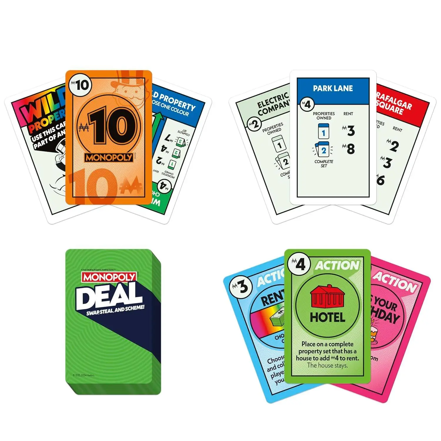 Monopoly Deal Card Game | Quick-Playing Card Game | Fun Games for Families and Kids | Ages 8 and Up | 2 to 5 Players | 15 Mins. | Travel Games | Birthday Gift for Kids view 5