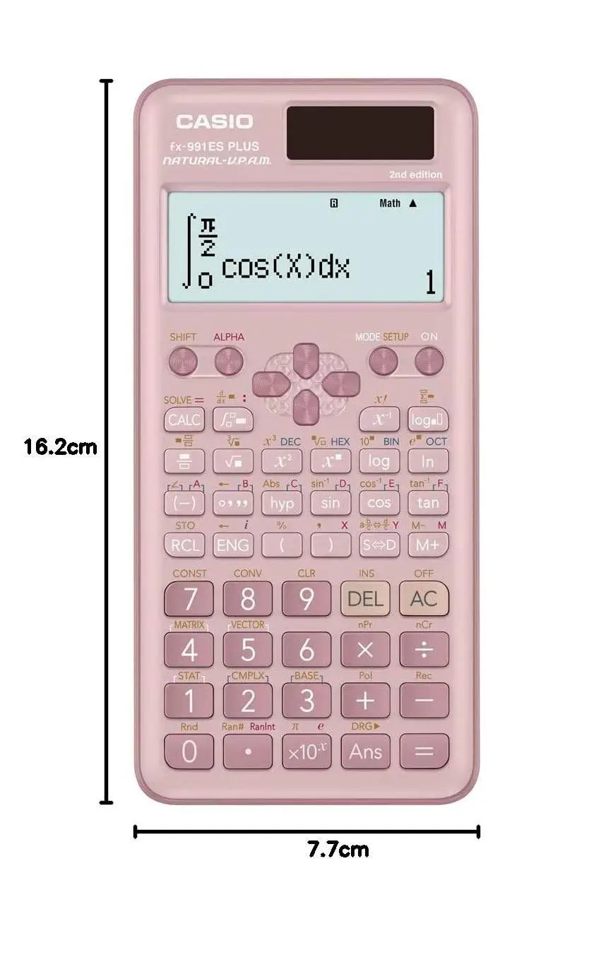 Casio FX-991ES Plus Pink 2nd Gen Non-Programmable Scientific Calculator view 3