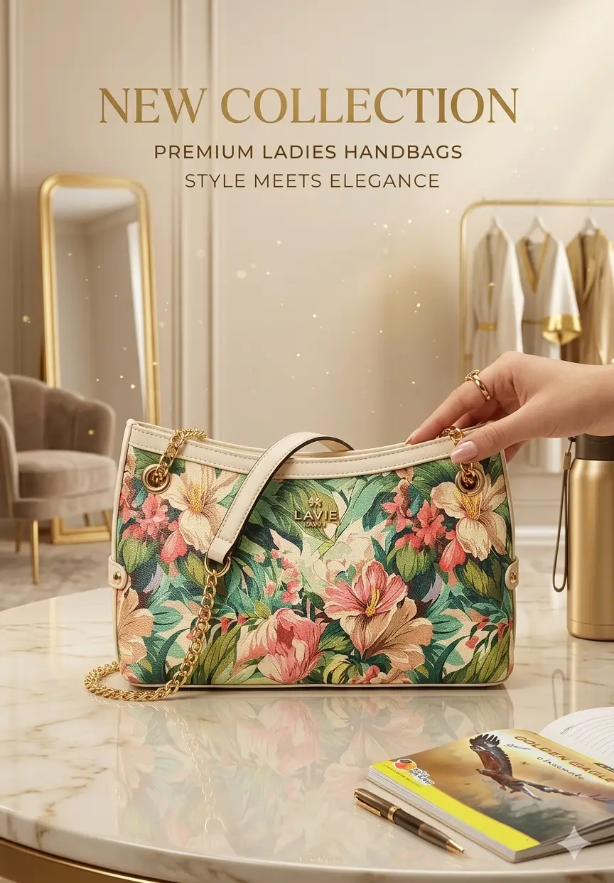 Lavie Premium Floral Handbag