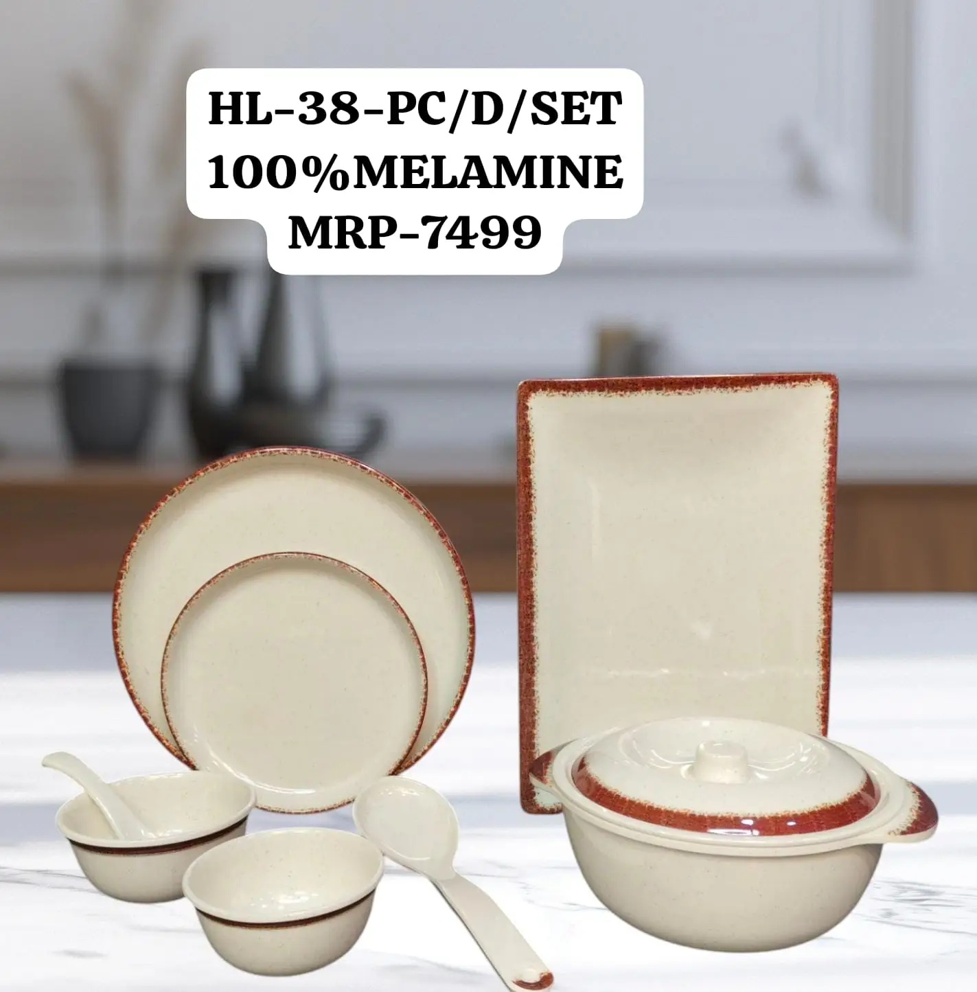 HL-38-PC/D/SET Melamine Dinner Set