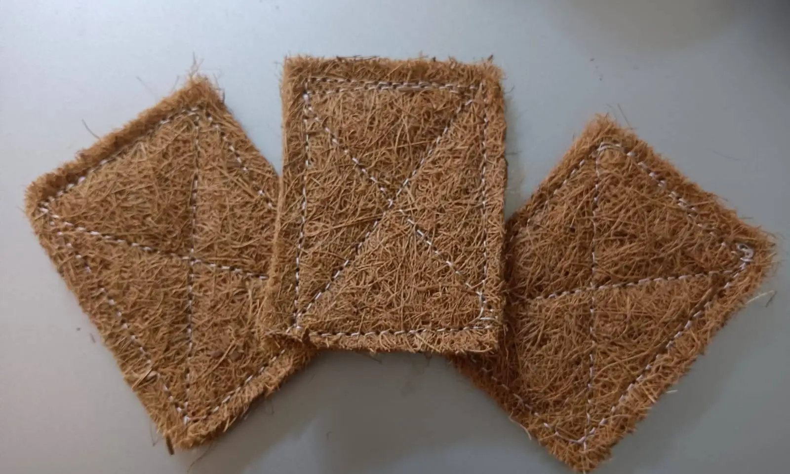 Natural Coconut Coir Scrubber Pad – Eco-Friendly Biodegradable Kitchen Cleaning Sponge | Heavy Duty Dish & Surface Scrub