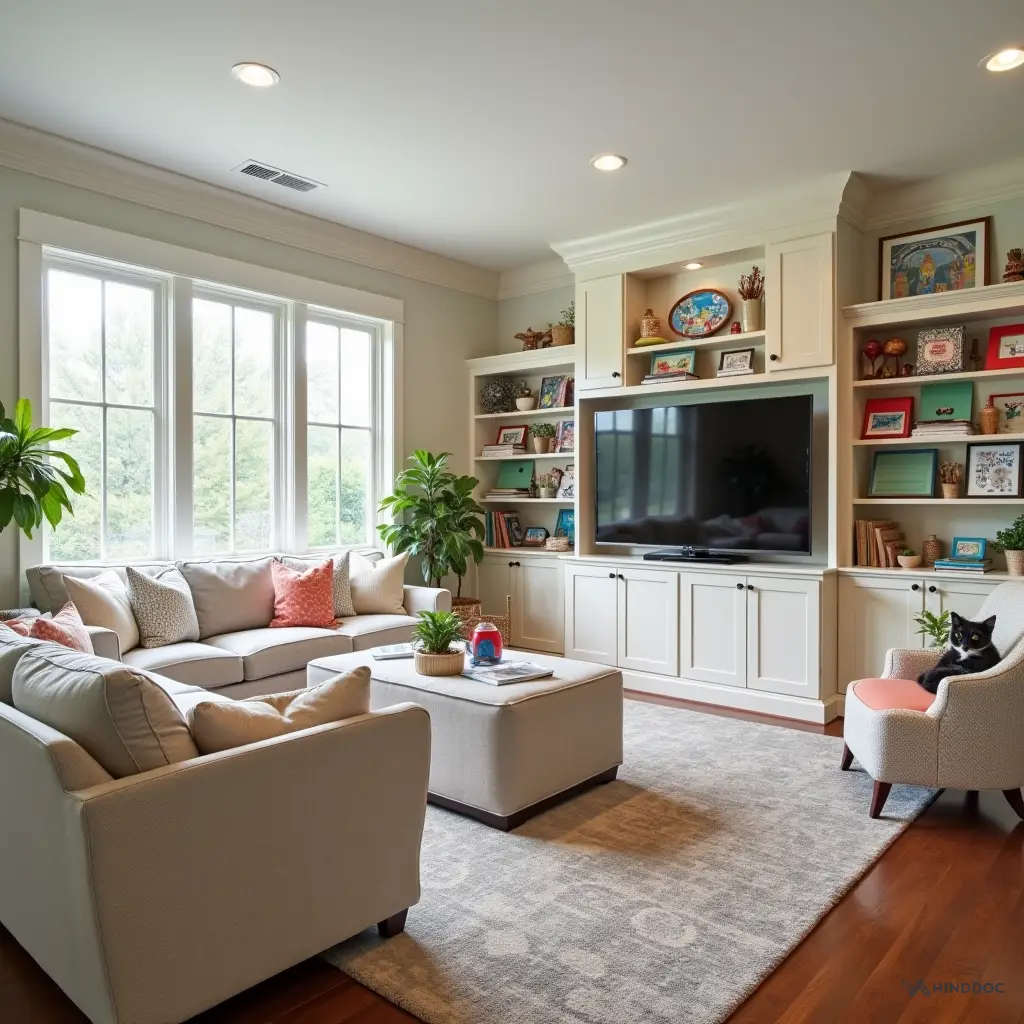 Modern Living Room Setup view 3