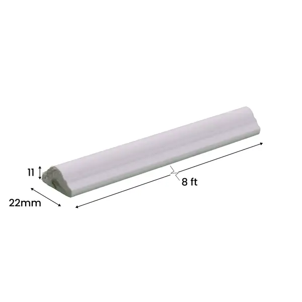 PVC / Charcoal  H | 8 ft x 22 mm x 11 mm Molding
