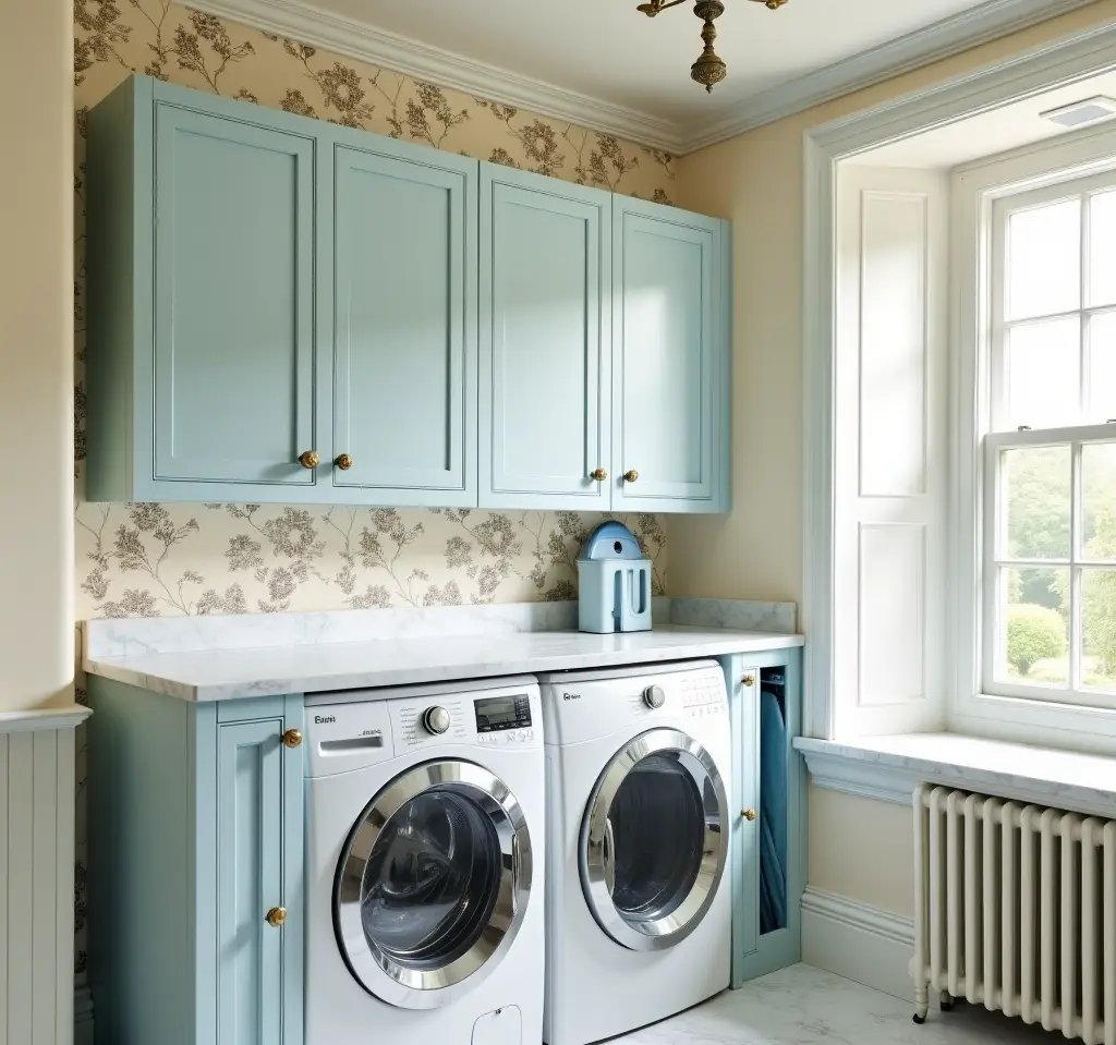 Vintage Style Laundry Cabinet