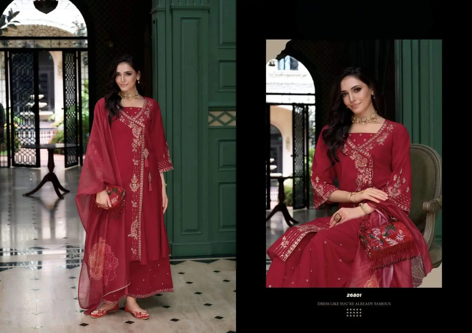 Embroidered Anarkali Suit HC001985/26801 view 2