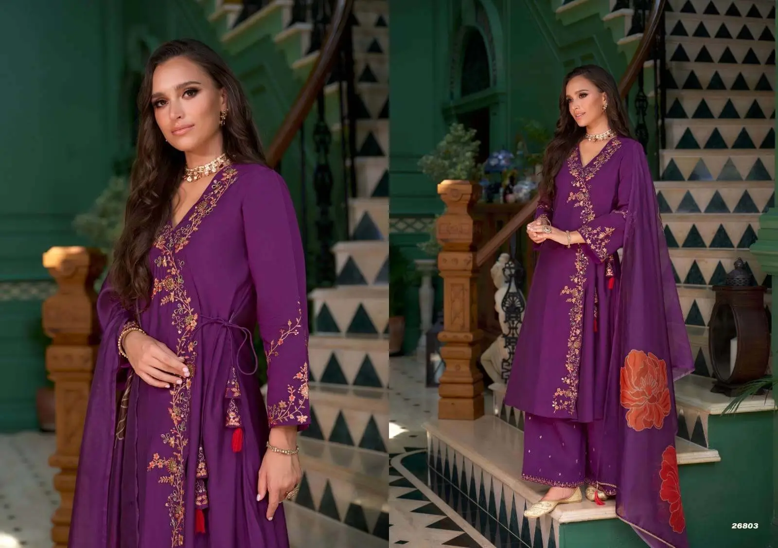 Elegant Purple Suit by Dhaani Fashion HC001985/26803 view 2