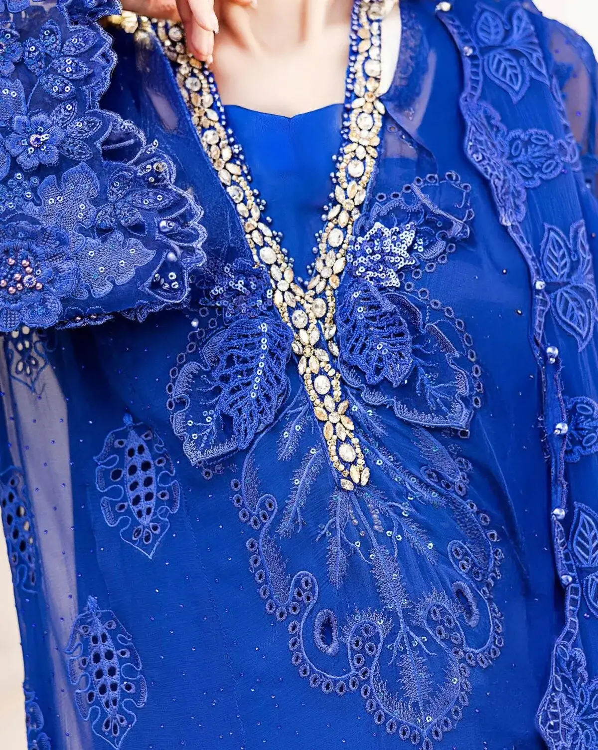 Ronak E mehal Semi Stitched Chiffon  D3  / HC002086 view 3