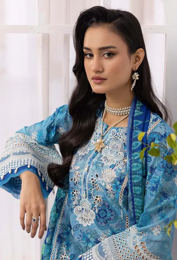 ADAN 'S LIBAS SOLANA Embroidered Lawn Suit /DF0025/D04 view 2